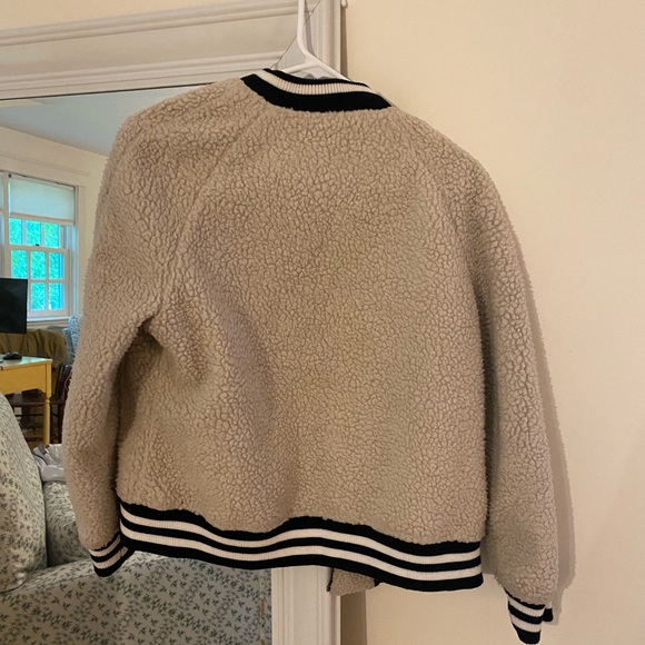 BDG Faux Sherpa Varsity Jacket - Picture 2 of 2